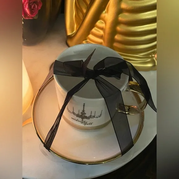 ELEGANCE Midnight Spell Chandelier Cup And Saucer Set 🖤🖤🖤 - Picture 4 of 7